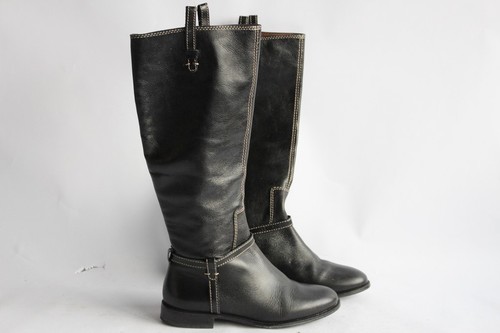 Bottes cuir massimo dutti - bottes,