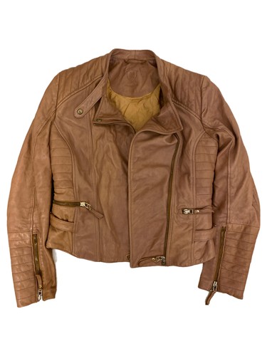Massimo dutti veste cuir femme - cuir,