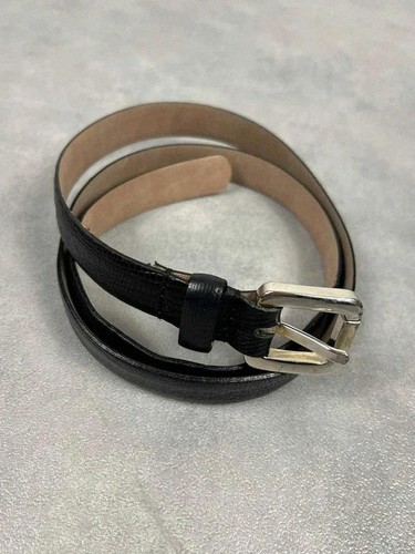 Ceinture cuir vintage noir