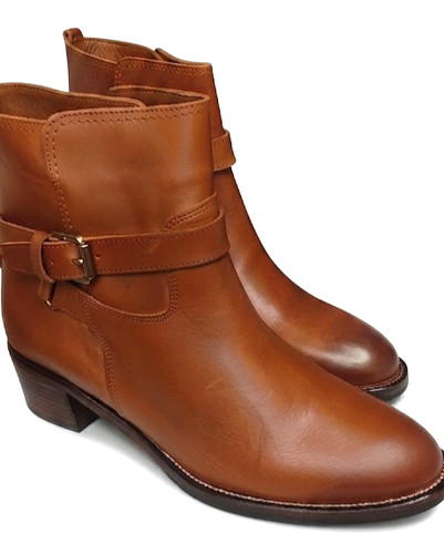 Bottes cheville cuir - bottes, en