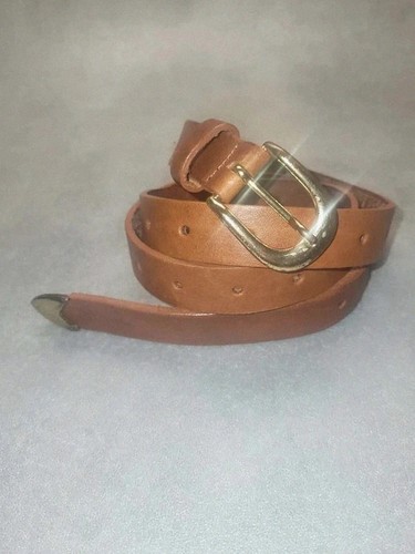 Ceinture vintage cuir - cuir, marron